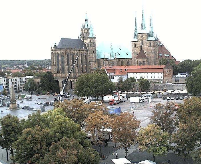 Archiv Foto Webcam Erfurter Domplatz
