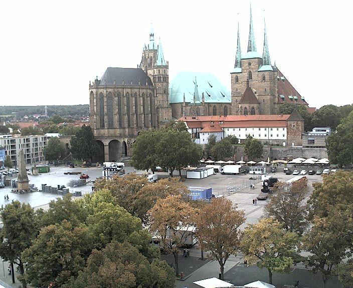 Archiv Foto Webcam Erfurter Domplatz