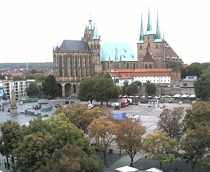 Archiv Foto Webcam Erfurter Domplatz