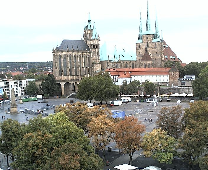 Archiv Foto Webcam Erfurter Domplatz