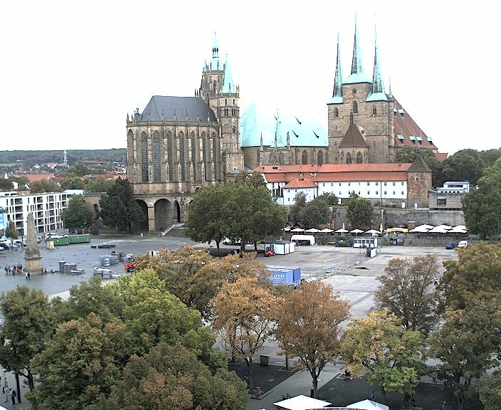 Archiv Foto Webcam Erfurter Domplatz