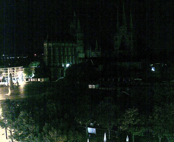 Archiv Foto Webcam Erfurter Domplatz