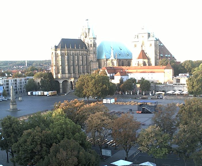 Archiv Foto Webcam Erfurter Domplatz