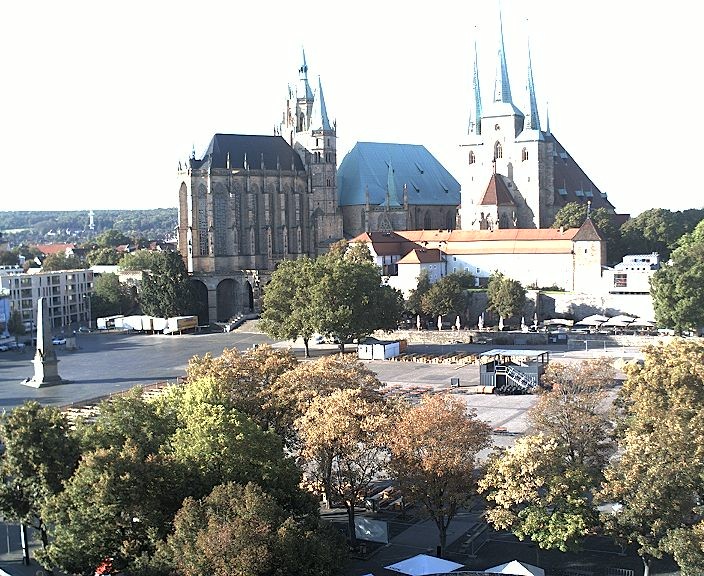 Archiv Foto Webcam Erfurter Domplatz