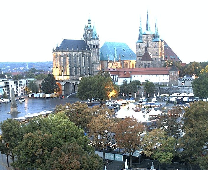 Archiv Foto Webcam Erfurter Domplatz