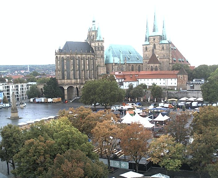 Archiv Foto Webcam Erfurter Domplatz