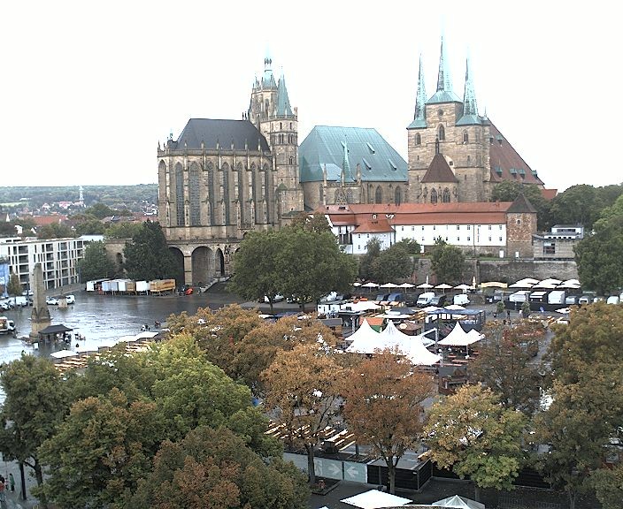 Archiv Foto Webcam Erfurter Domplatz