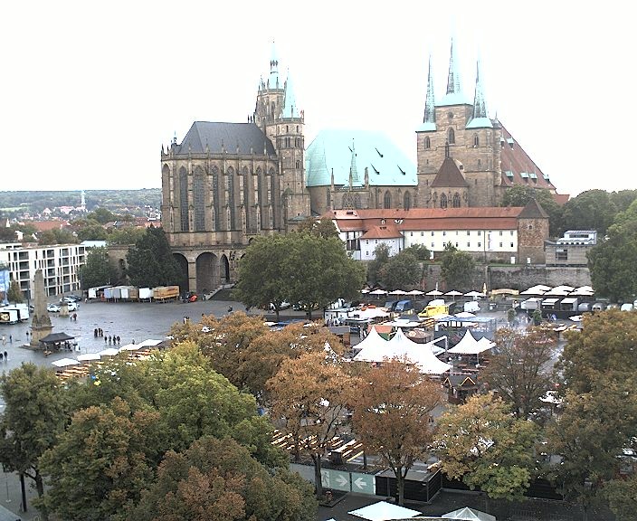 Archiv Foto Webcam Erfurter Domplatz