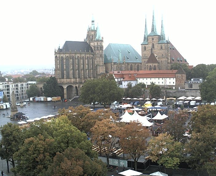 Archiv Foto Webcam Erfurter Domplatz