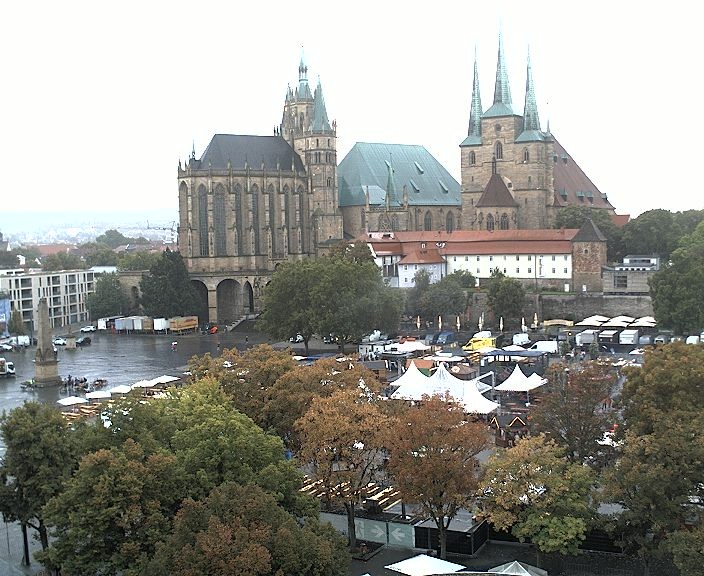 Archiv Foto Webcam Erfurter Domplatz