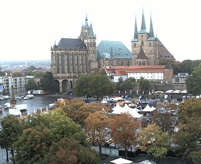 Archiv Foto Webcam Erfurter Domplatz