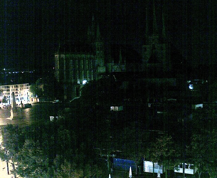 Archiv Foto Webcam Erfurter Domplatz