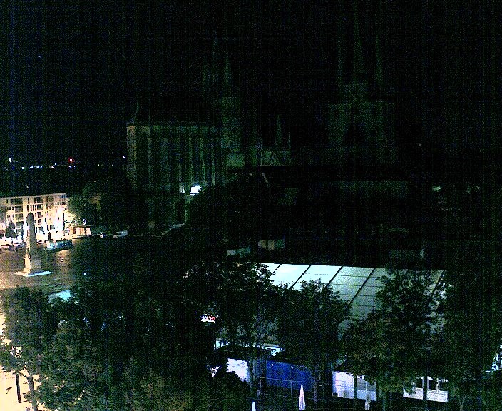 Archived image Webcam Erfurt - Cathedral Square