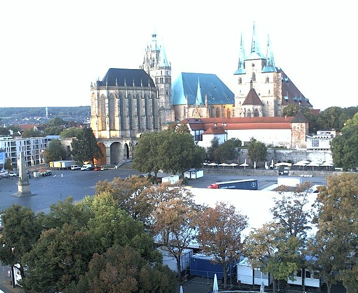 Archived image Webcam Erfurt - Cathedral Square