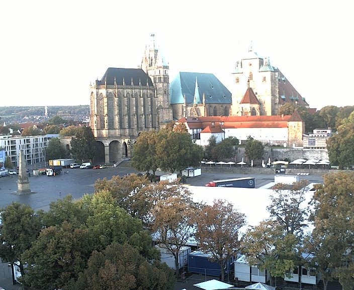 Archived image Webcam Erfurt - Cathedral Square