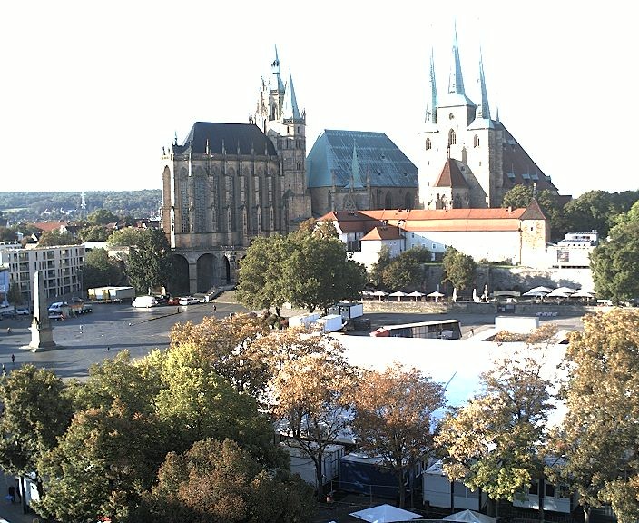Archived image Webcam Erfurt - Cathedral Square