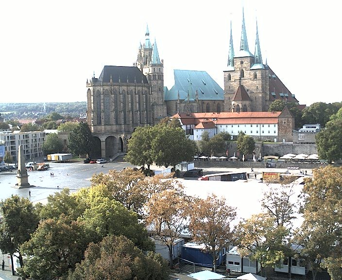 Archived image Webcam Erfurt - Cathedral Square