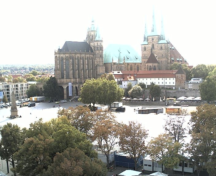 Archived image Webcam Erfurt - Cathedral Square