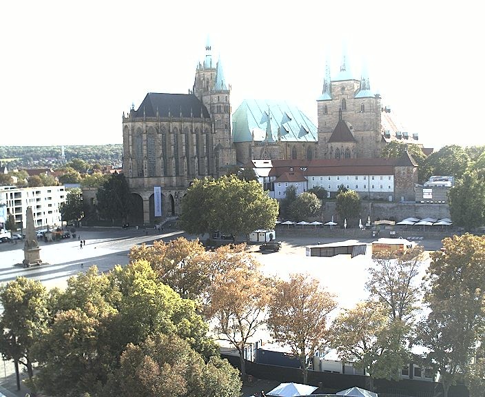 Archived image Webcam Erfurt - Cathedral Square