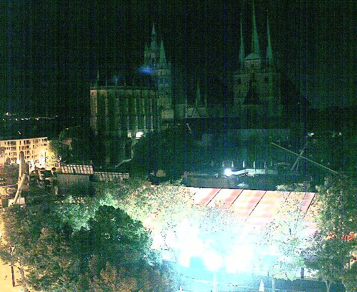 Archiv Foto Webcam Erfurter Domplatz