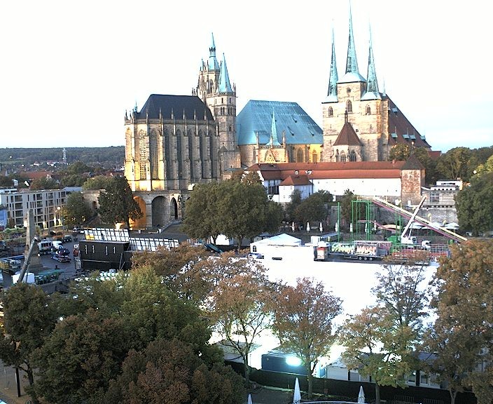Archiv Foto Webcam Erfurter Domplatz