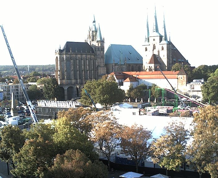 Archiv Foto Webcam Erfurter Domplatz