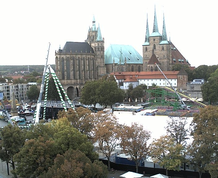 Archiv Foto Webcam Erfurter Domplatz