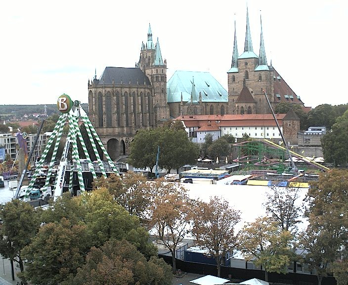 Archived image Webcam Erfurt - Cathedral Square