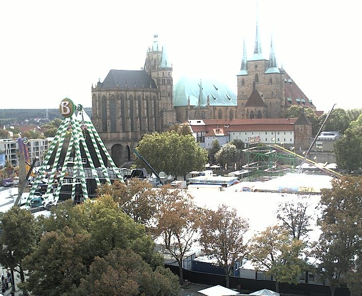 Archived image Webcam Erfurt - Cathedral Square