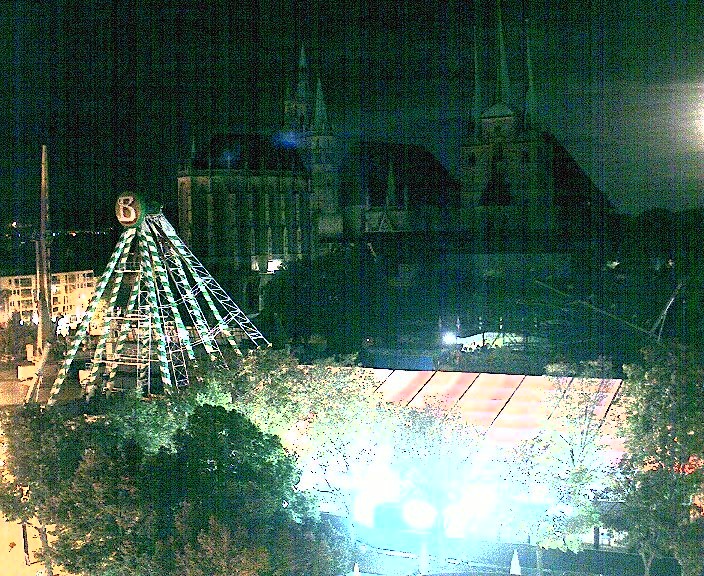 Archiv Foto Webcam Erfurter Domplatz