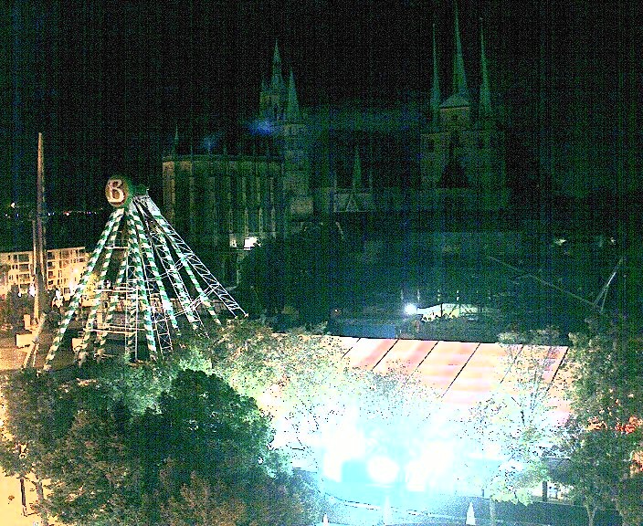 Archiv Foto Webcam Erfurter Domplatz
