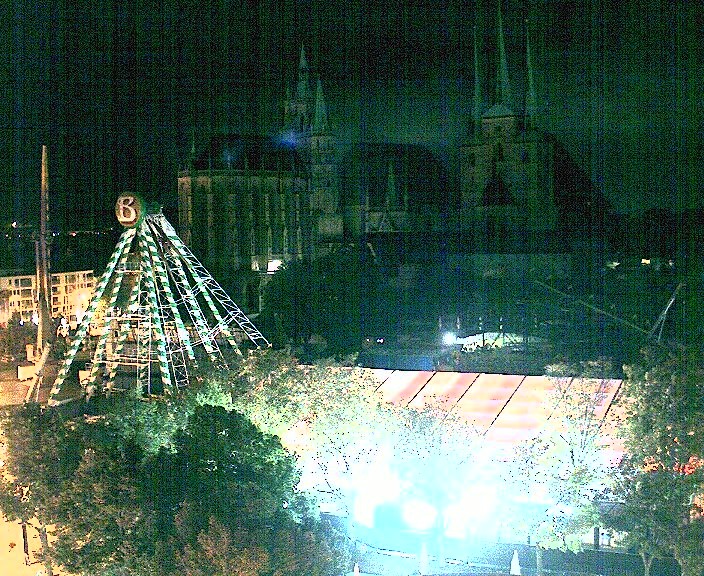 Archiv Foto Webcam Erfurter Domplatz