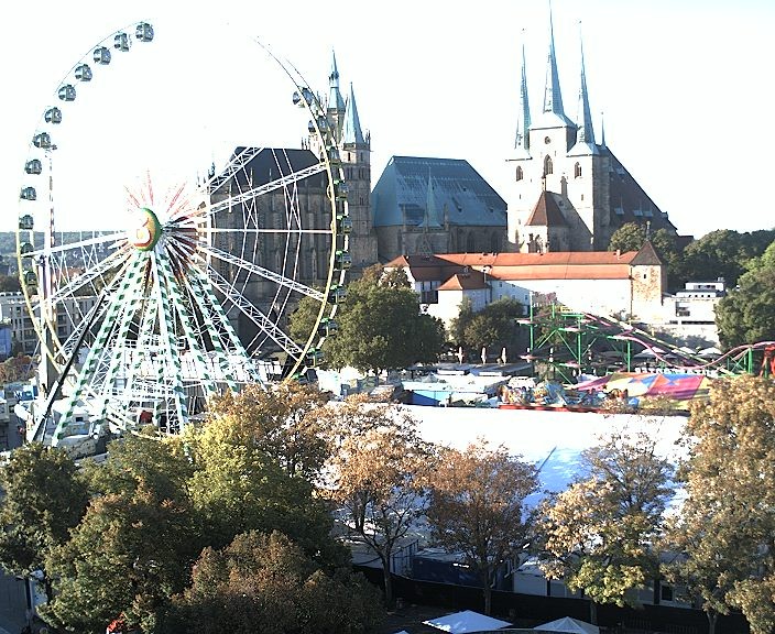 Archiv Foto Webcam Erfurter Domplatz