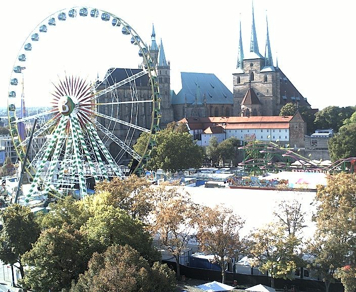 Archiv Foto Webcam Erfurter Domplatz