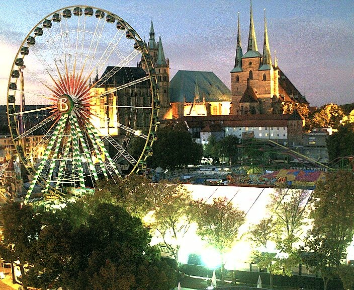 Archived image Webcam Erfurt - Cathedral Square