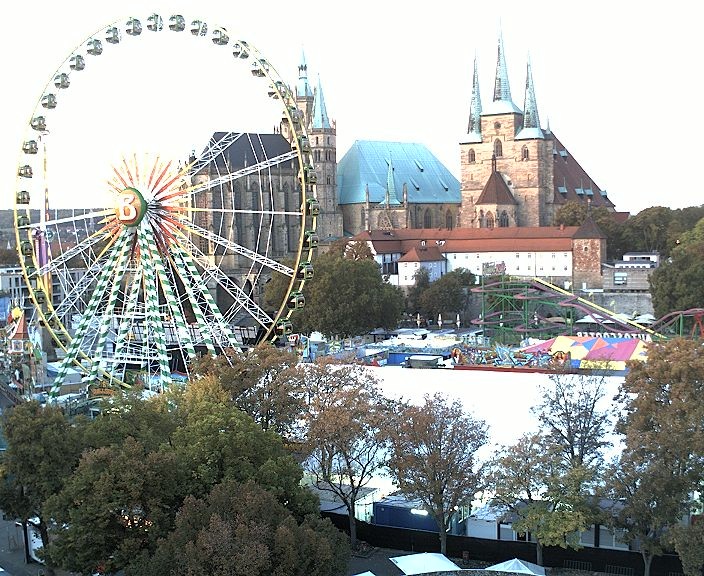 Archived image Webcam Erfurt - Cathedral Square