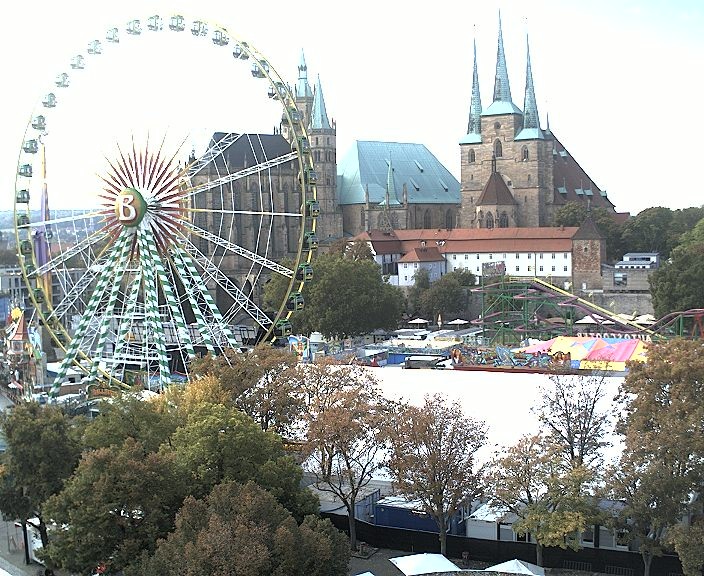 Archived image Webcam Erfurt - Cathedral Square
