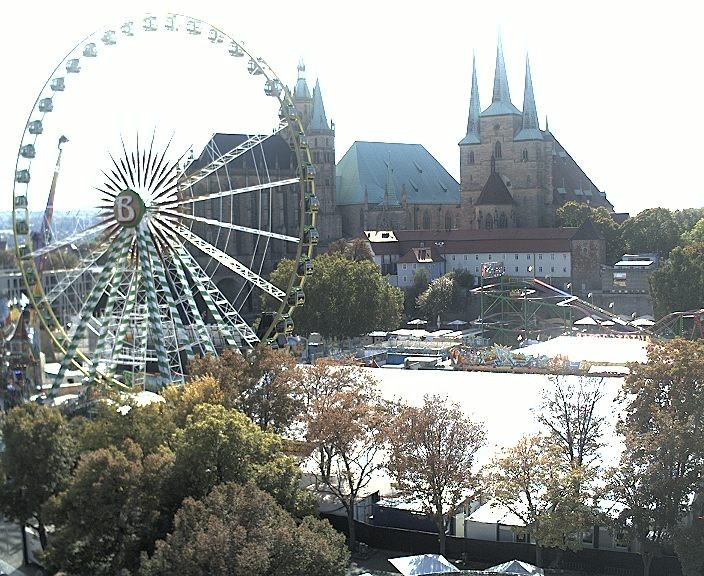 Archived image Webcam Erfurt - Cathedral Square