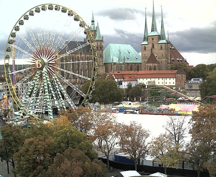 Archiv Foto Webcam Erfurter Domplatz