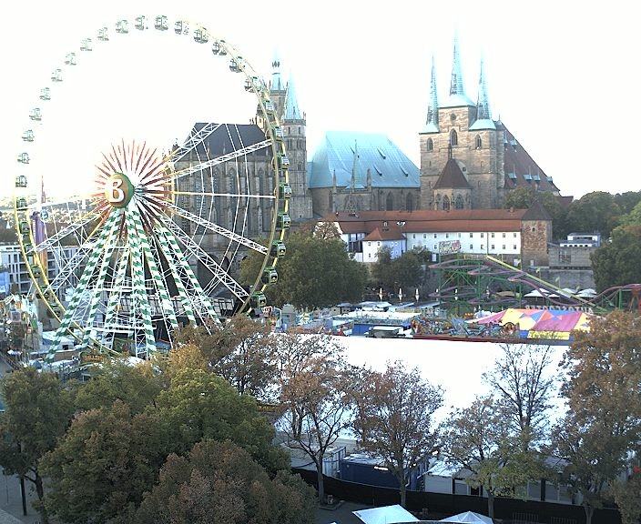 Archived image Webcam Erfurt - Cathedral Square