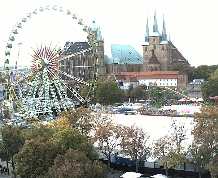 Archived image Webcam Erfurt - Cathedral Square