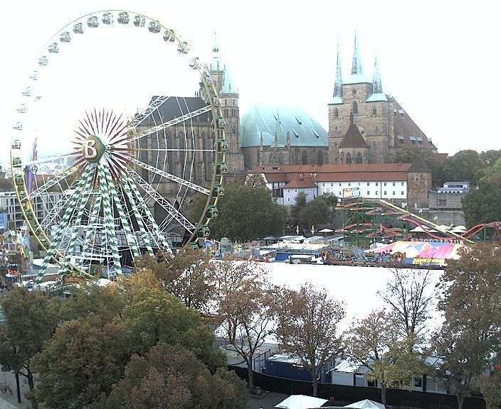 Archived image Webcam Erfurt - Cathedral Square