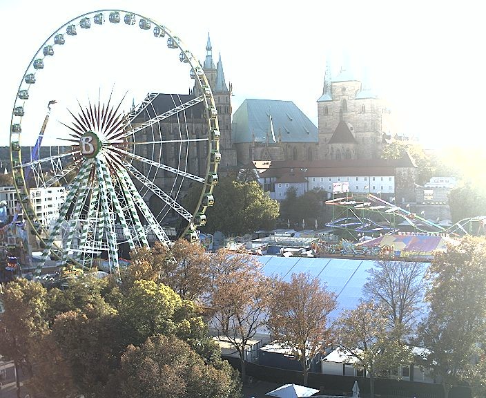 Archived image Webcam Erfurt - Cathedral Square