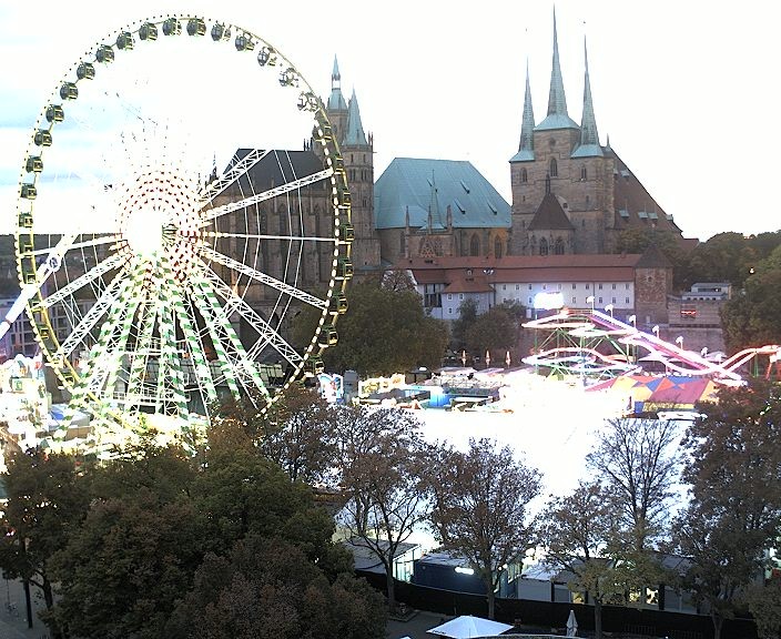 Archived image Webcam Erfurt - Cathedral Square