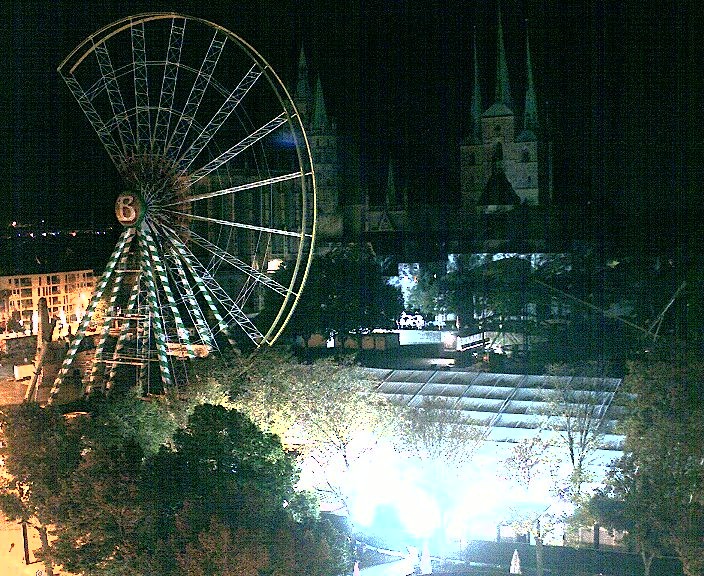 Archiv Foto Webcam Erfurter Domplatz