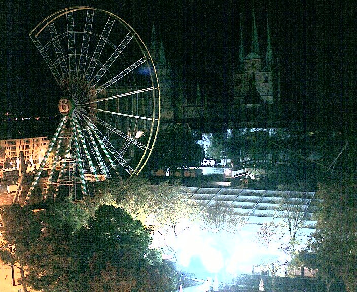 Archiv Foto Webcam Erfurter Domplatz