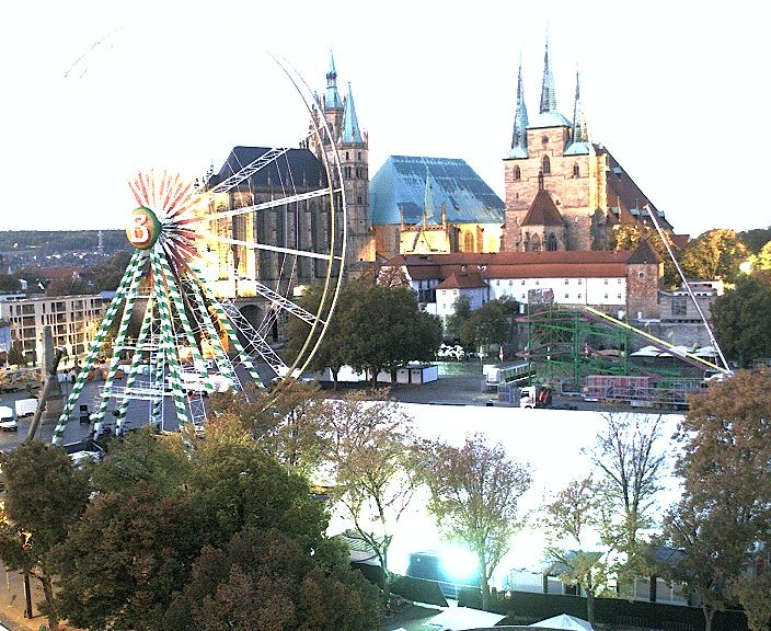 Archiv Foto Webcam Erfurter Domplatz