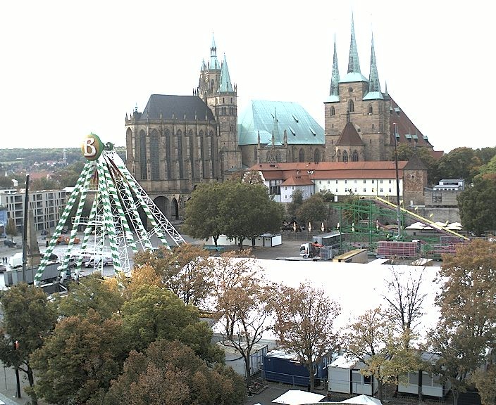 Archiv Foto Webcam Erfurter Domplatz