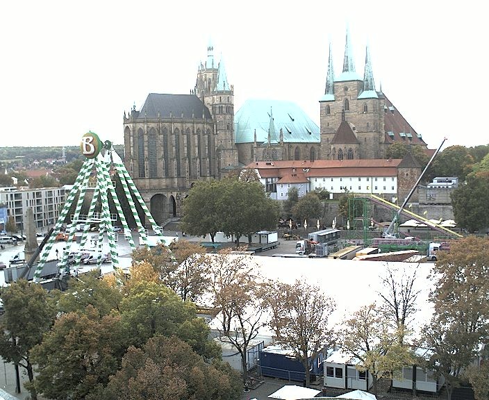 Archiv Foto Webcam Erfurter Domplatz