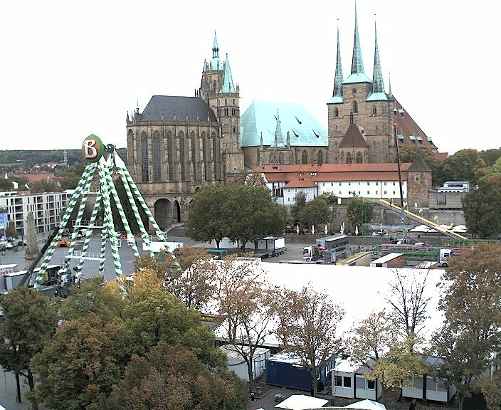 Archiv Foto Webcam Erfurter Domplatz